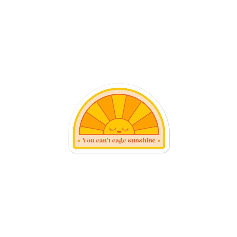 Cant Cage Sunshine Sticker