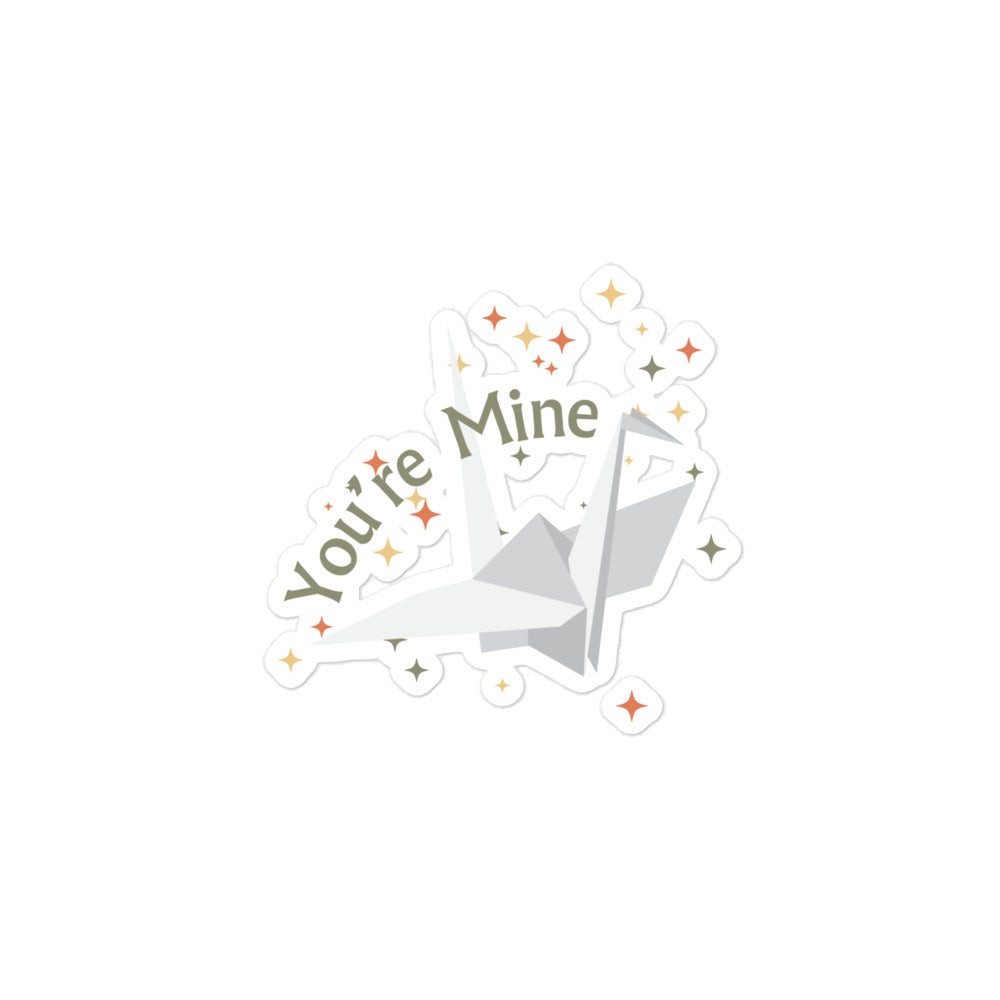 Manacled Paper Crane Sticker