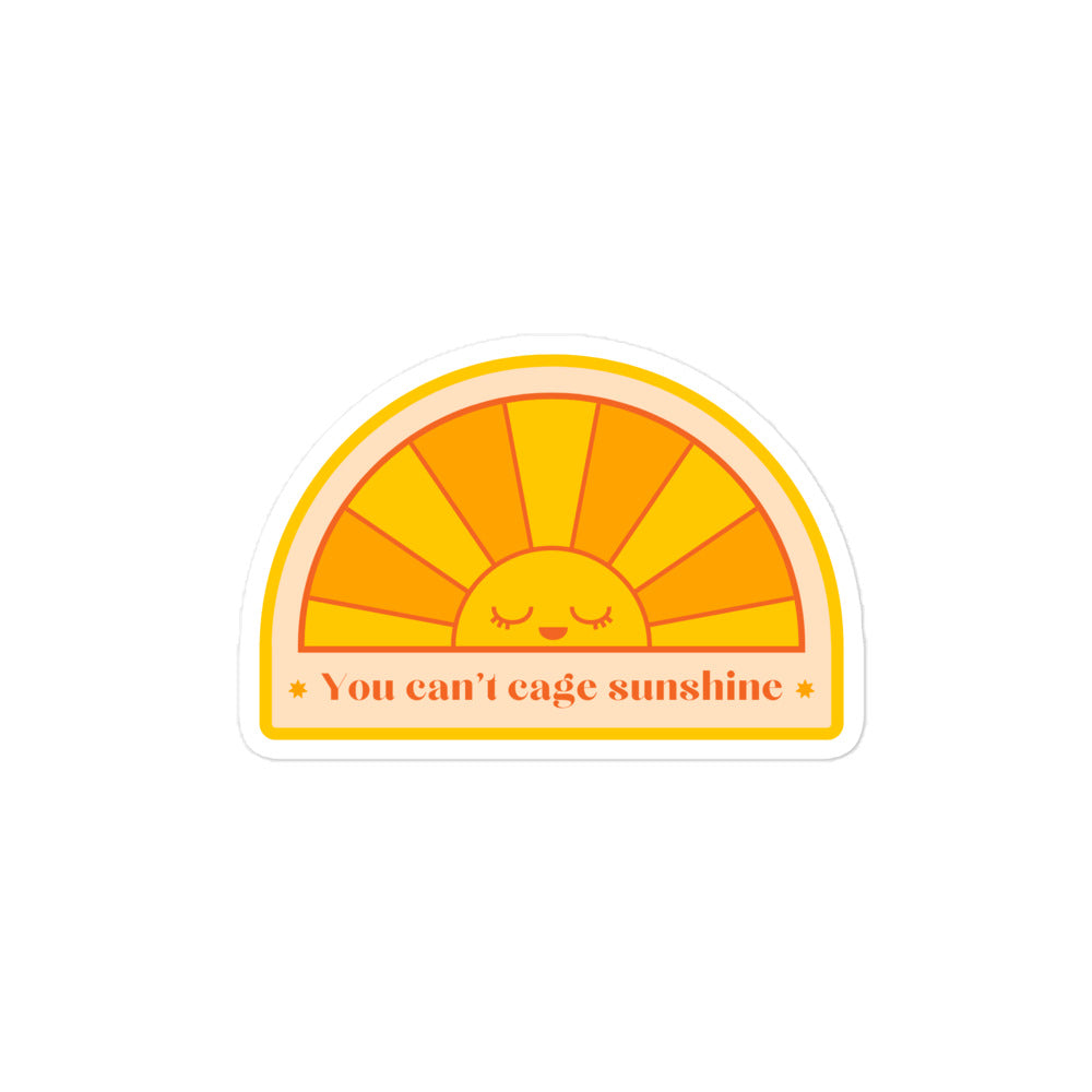 Cant Cage Sunshine Sticker
