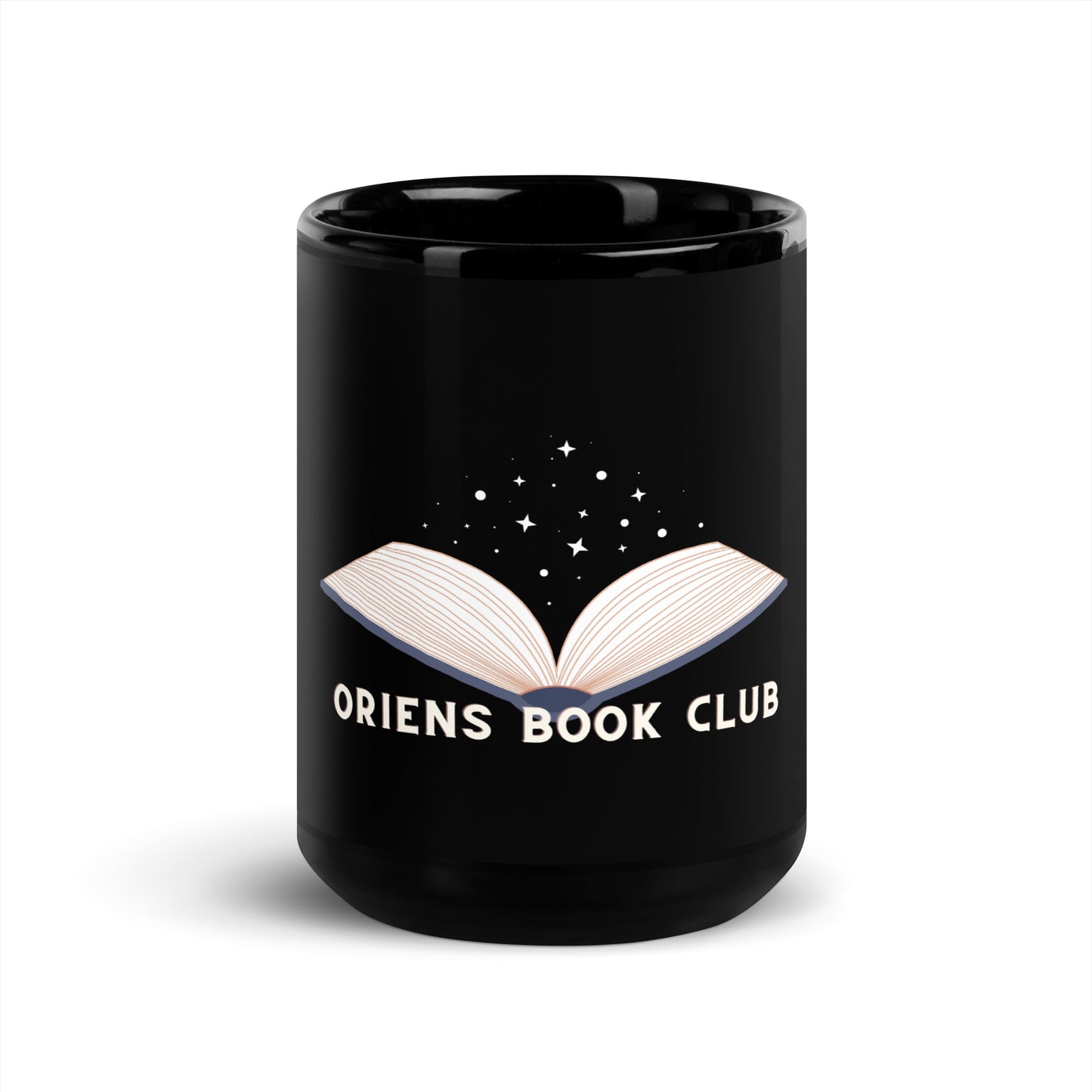 Oriens Book Club Black Glossy Mug