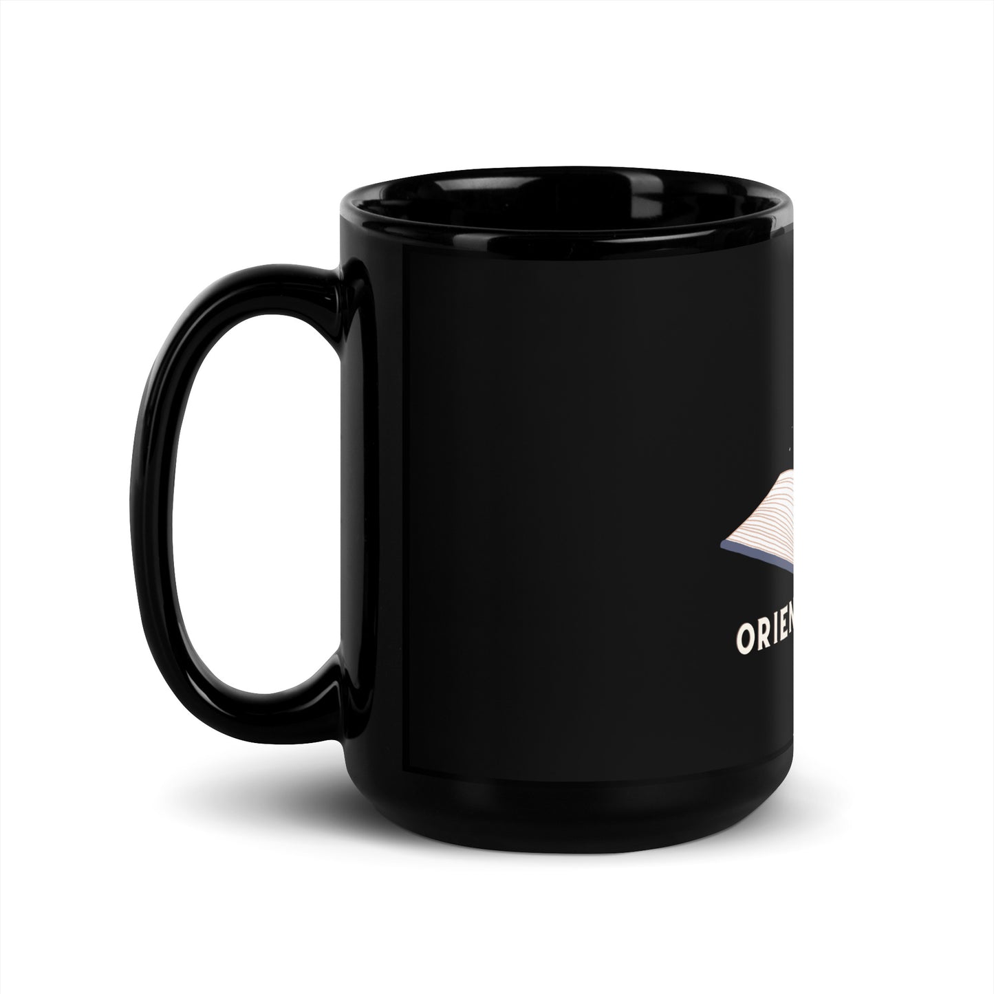 Oriens Book Club Black Glossy Mug